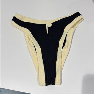 Black and Cream Bikini Bottom